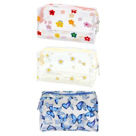 OUDQFCJ Pack of 3 Multifunctional Toiletry Bag Cosmetic Bag Organiser, Large Capacity Wash Bag for Travel