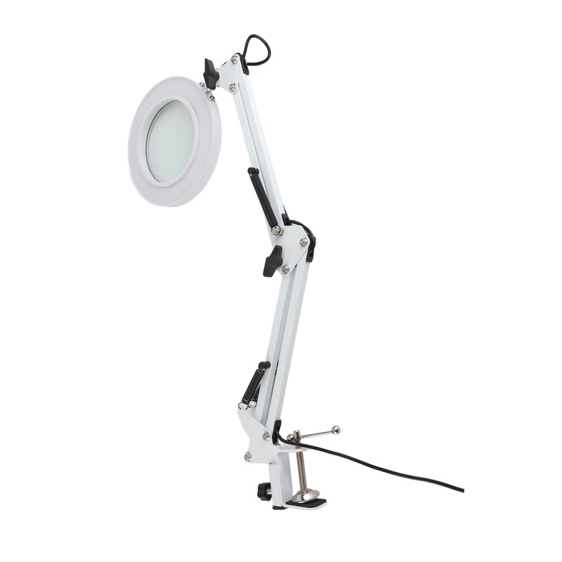 5X Magnifying Glass Clip On LED Tattoo Desk Lamp USB