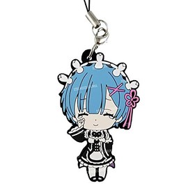 Re:Zero Starting Life in Another World Rem Teary Smile Ver. Character Gacha Capsule Rubber Strap Mascot Anime Art