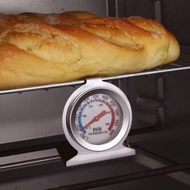 JZK Stainless Steel Dial Oven Thermometer for fan oven/aga/gas oven, Kitchen Oven temp monitor, gas Oven Temperature Gauge, oven thermostat replacement