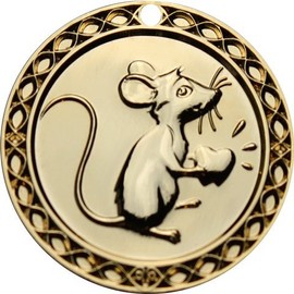 Tooth Fairy Coin "Mouse", Gold Plated, Zahnfee.me #23
