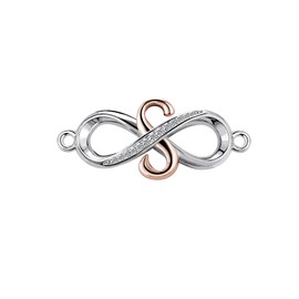ZakiaHo Rose Gold Plated Infinity Name Initial S Love Bracelets for Women Girls Letter Alphabet Dainty Adjustable Chain Ladies Jewellery Christmas Birthday Gifts