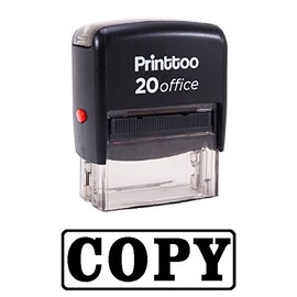 Printtoo Copy Self Inking Rubber Stamp Office Stationary Custom Stamp-Black