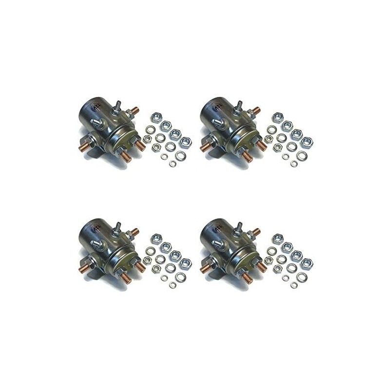 4 Pack Switch Relay 12V Solenoid Continuous Duty for Autocrane