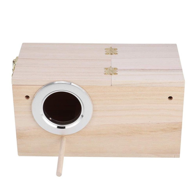 Sheens Bird Breeding Box, Natural Wood Small Bird Nest for