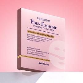 Wellderm PDRN Moisturizing Tone-Up Hydrogel Cooling Sleeping Mask Pack 4 Packs 1 Box / 웰더마 PDRN 보습톤업 하이드로겔 쿨링 수면 마스크팩 4입 1박스