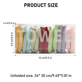 42 Pack Compressed Towel Disposable Face Towel Portable Coin Tissue, Cotton Magic Compressed Face Towel Mini Tablets Travel Wipes for Outdoor Travel Camping Sports Festivals (28 x 24 cm)