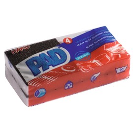 Heavy Duty Scouring Pads Synthetic Sponge - Sold in Pack of 4