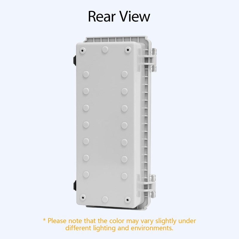 LeMotech Electrical Box, IP67 Waterproof Hinged Clear Cover Stainless Steel