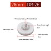 Aoktorkit 10Pcs 26mm Drawer Roller Plastic Pulley Drawer Replacement Wheels