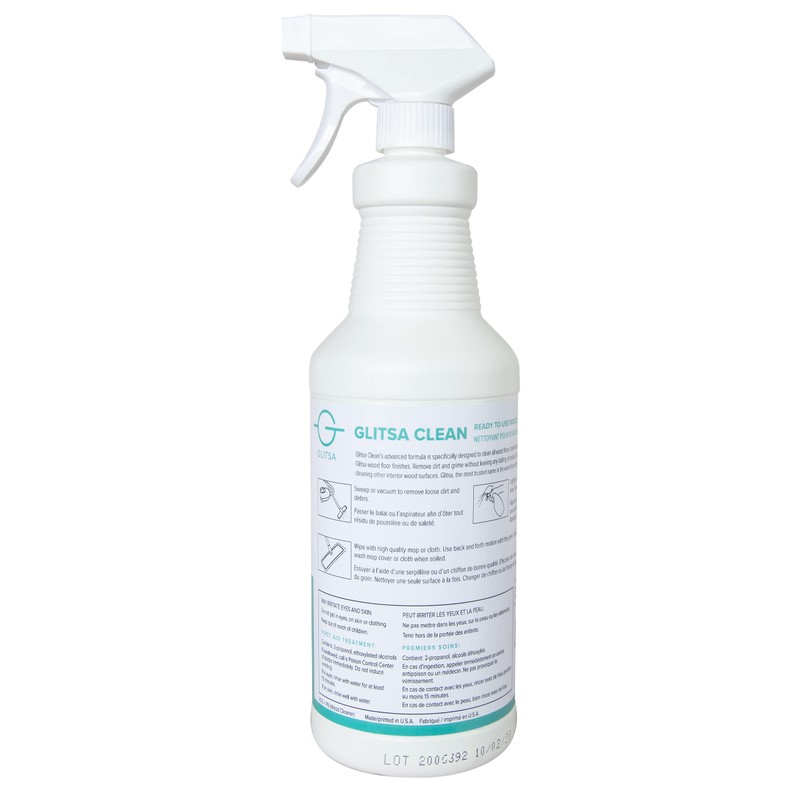 Glitsa Clean Hardwood Floor Cleaner - 32 oz Spray