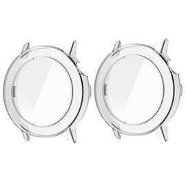 GMUJIAO [Pack of 2 Compatible with CMF Watch Pro 2 for Case, Case with Screen Protector, Hard PC All-Round Screen Protector Protective Case for CMF Watch Pro 2 Transparent