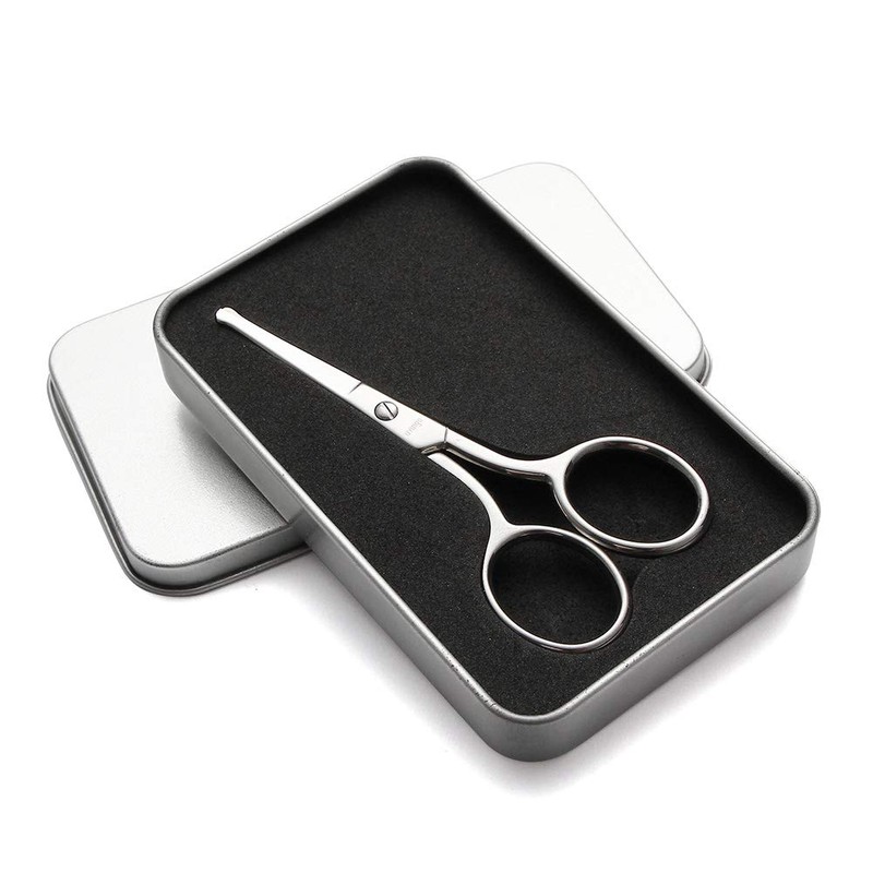 LIVINGO Premium Manicure Rounded Tip Scissors Multi-Purpose Stainless Steel Cuticle