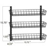 SWOMMOLY Adjustable Wall Mount Spice Rack, 3-Tier Dual-use (Multi-use) Organizer,