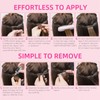 FUOTONBUTY Tape in Hair Extensions Human Hair Double Stitched Invisible