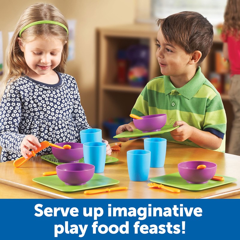Learning Resources New Sprouts Serve It Dish Set, Early Social