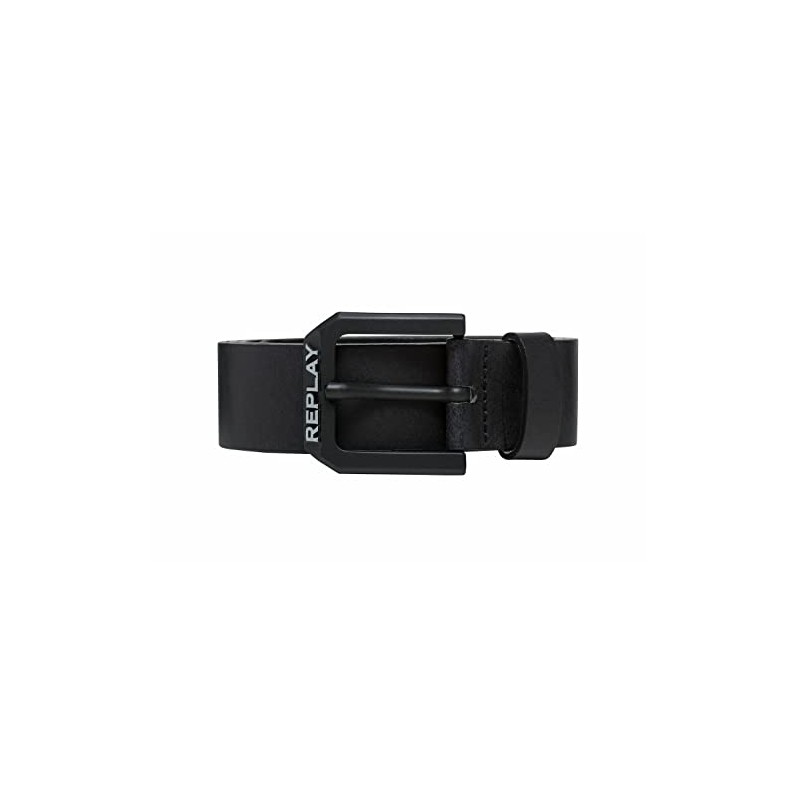Replay Men's Leather Belt, Black 098