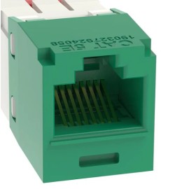 Panduit CJ5E88TGGR Mini-Com Green RJ45 Keystone Punch Down Jacks  (Lot of 12)