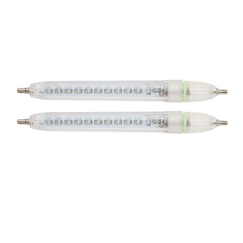 2 Pcs LED Underwater Fishing Light Night Fishing Lure Bait