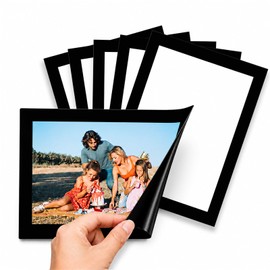 4×6" 6Pack Black Magnetic Photo Frames for Fridge with Strong Hold