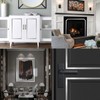 Taaizau Silver Metalized Mirror-Like Finish Molding Trim, Peel and Stick