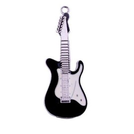 2.0 Black Electric Guitar Music Instrument 16GB USB External Hard Drive Flash Thumb Drive Storage Device Cute Novelty Thumb Drive Memory Stick U Disk