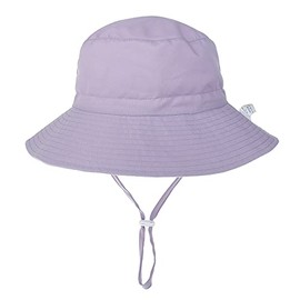 Baby Boys Girls UPF 50+ Bucket Sun Hat Protection Wide Brim Toddler Beach Play Hat, Light Purple 2-5T