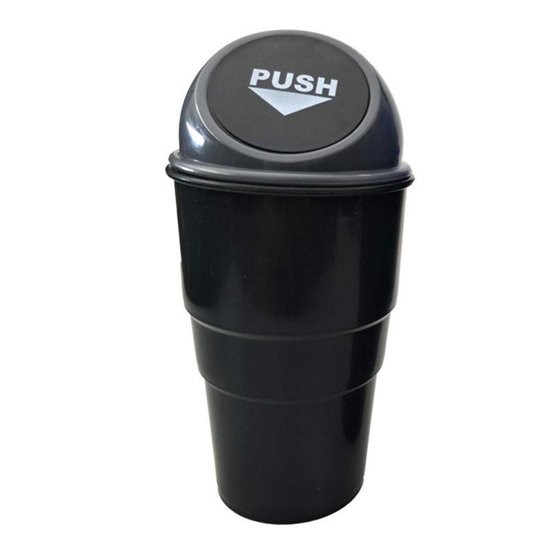 AISIBO Car Trash Can with Lid, Automotive Cup Holder Mini