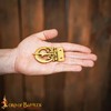 Lord of Battles Brass Belt Buckle Medieval Leather Belt Accessory