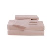 CANNON Heritage Solid Blush Split King 7 Piece Sheet Set