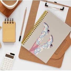 BESERH Blue Western Cowgirl Notebook, Preppy Notebook Journal, Coastal Cowgirl Gifts, Western Gifts for Women, Preppy Stuff, Western Office Supplies, Spiral Notebook 5.5x8.3 with 164 Pages