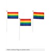 Rubie's 6-Pack Nylon Rainbow Flags, 3 x 5 Inches
