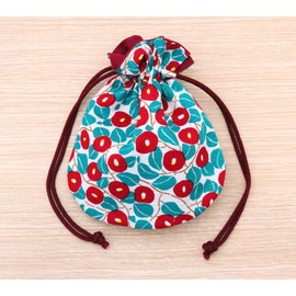 京佑(Kyoyu) 巾着袋 夢二 丸型巾着 椿