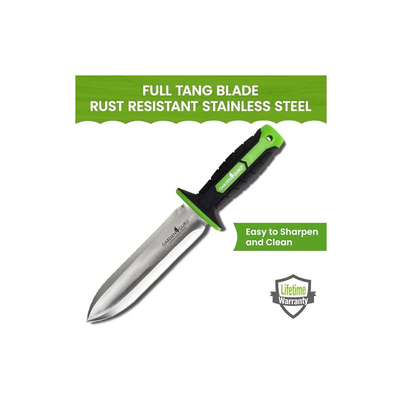 Garden Guru Hori Hori - Cuchillo de jardín con mango