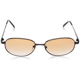 Fashion Glass 7586 Men's Sunglasses, brown half (frame brown)