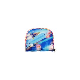 ergobag LED Zippies School Bag Accessory Front Pocket Motif Worlds Primary School, Spaceship - Blue, Playful, colourful, versatile