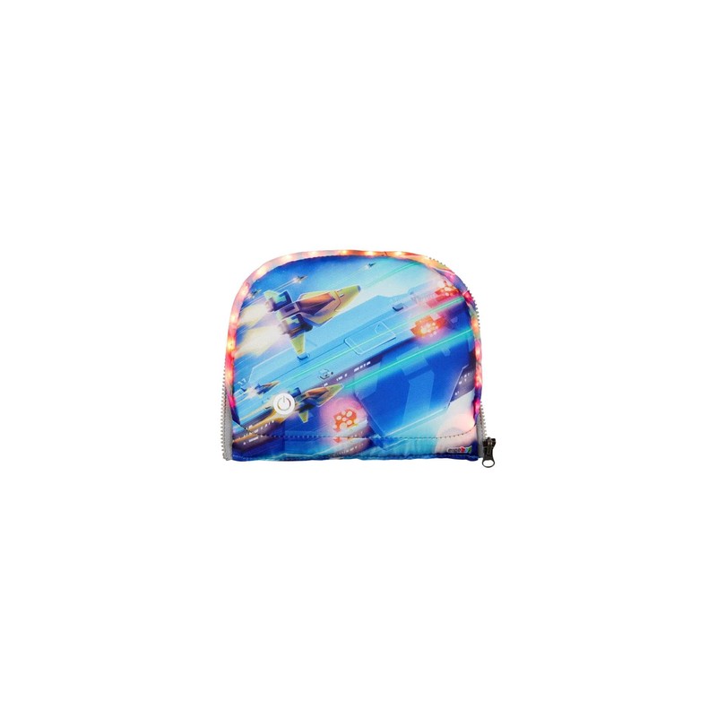ergobag LED Zippies School Bag Accessory Front Pocket Motif Worlds