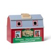 Melissa & Doug Fold and Go Wooden Barn With 7