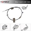 TQPONLY Tailgate Door Upper Latch w/Cable Compatible with 1992-2009 Ford