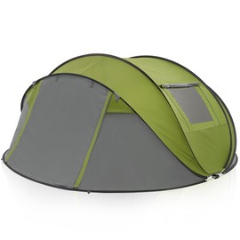 4-Person Dome Camping Tent, Waterproof, Instant Setup, with Carry Bag