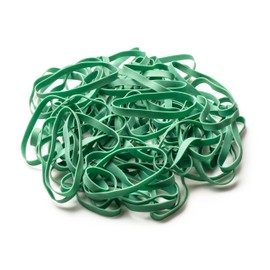 PlasticMill Rubber Bands - #64 Size - Green Rubberbands - 1LB/250 Count