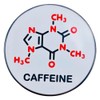 Leraverppy Enamel Pin,Caffeine Chemical Molecule Lapel Pin,Emotion Support Badge,Chemistry Science