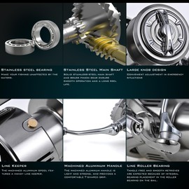 Spinning Reel,13+1 Bearing Fishing Reel Smooth and Powerful Spinning Reel for Saltwater Freshwater