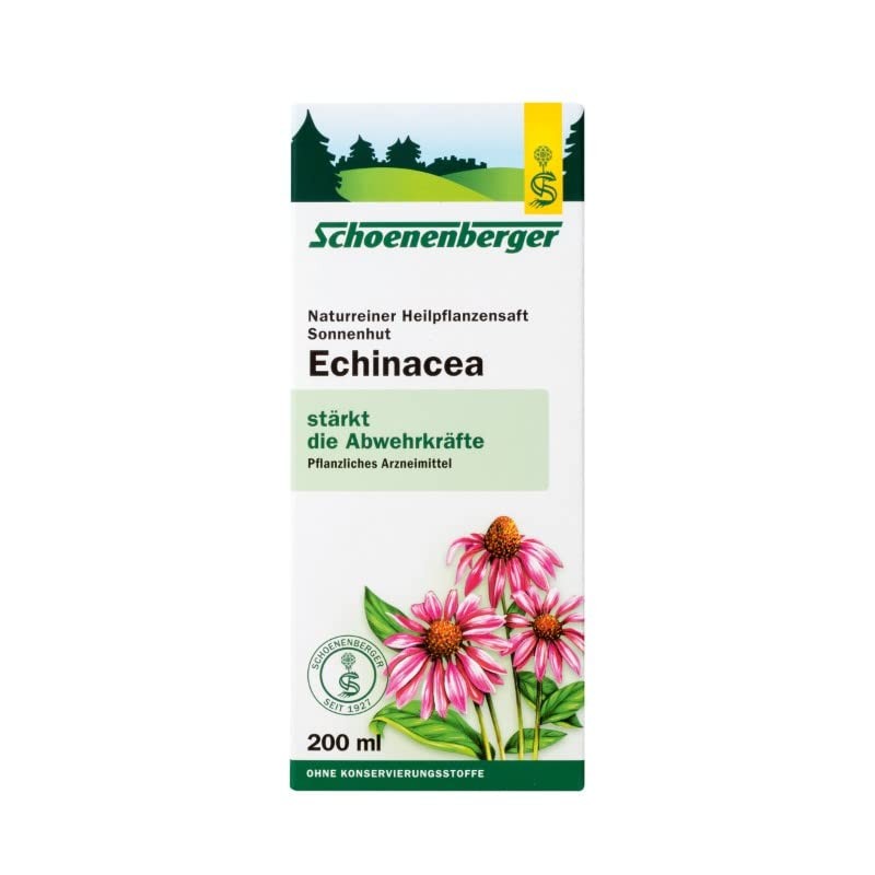 Schoenenberger Echinacea Natural Plant Juice Coneflower, 200 ml Solution