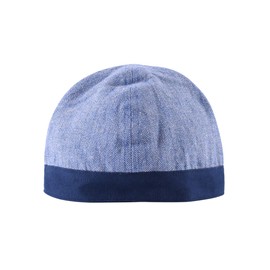 Battle-Merchant Viking Birka Cap with Herringbone Pattern - Medieval LARP Hat Headgear Hood, blue