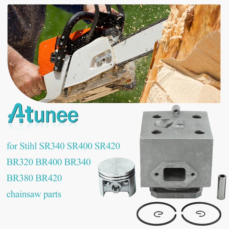 Atunee BR420 Cylinder Piston with Air Filter Kit for Stihl