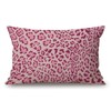 Pink Leopard Cotton Linen Decorative Throw Pillow Case Cushion Cover