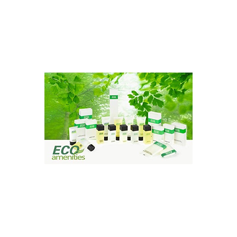 ECO AMENITIES Travel size 1.1oz hotel conditioner in bulk, Clear,