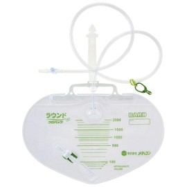 Medicon 153520JR Closed Type Urinary Bag, Round Urinal Bag, EOG Sterilized, 67.6 fl oz (2,000 ml), Pack of 10
