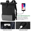 RJEU Laptop Backpack for 17 Inches, Rolltop Backpack Men Women,